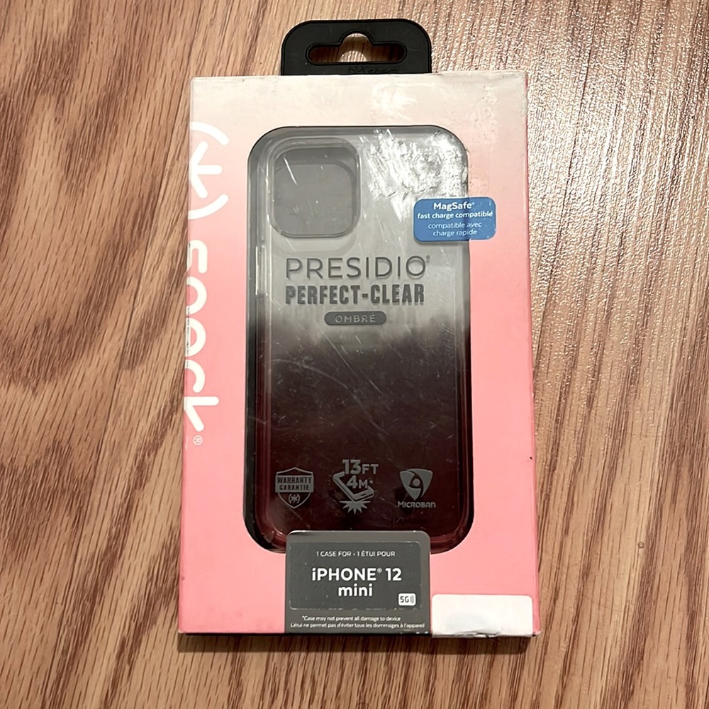 New in box sealed speck case iPhone 12 mini translucent mag safe